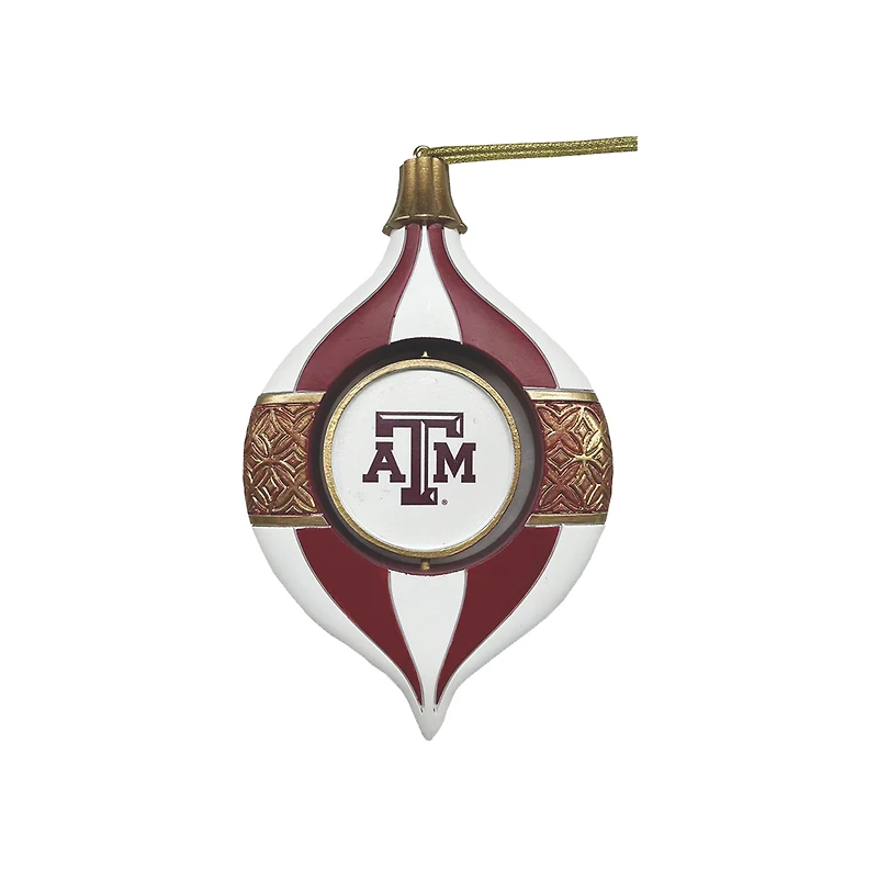 Texas A&M Aggies Two-Piece 5.5" Spinning Bulb Ornament Set