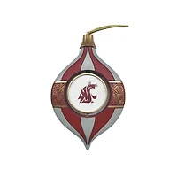 Washington State Cougars Two-Piece 5.5" Spinning Bulb Ornament Set
