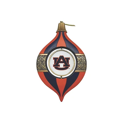 Auburn Tigers Two-Piece 5.5" Spinning Bulb Ornament Set