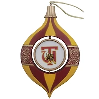 Tuskegee Golden Tigers Two-Piece 5.5" Spinning Bulb Ornament Set