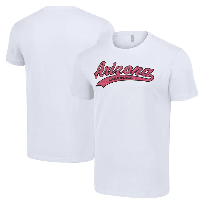Men's Starter White Arizona Cardinals Tailsweep T-Shirt