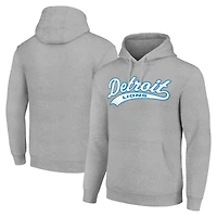 Unisex Starter Heather Gray Detroit Lions Tailsweep Pullover Hoodie