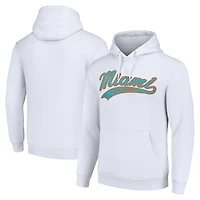 Unisex Starter White Miami Dolphins Tailsweep Pullover Hoodie
