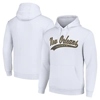 Unisex Starter White New Orleans Saints Tailsweep Pullover Hoodie