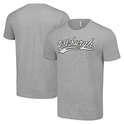 Men's Starter Heather Gray Pittsburgh Penguins Tailsweep T-Shirt
