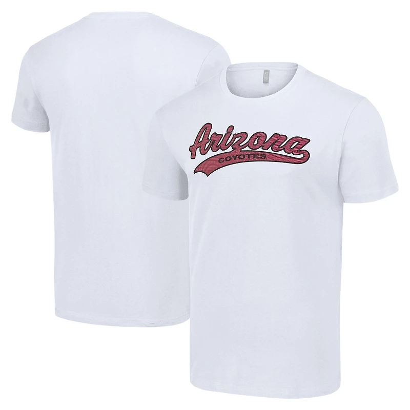 Men's Starter White Arizona Coyotes Tailsweep T-Shirt