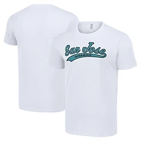 Men's Starter White San Jose Sharks Tailsweep T-Shirt