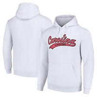 Men's Starter White Carolina Hurricanes Tailsweep Fleece Tri-Blend Pullover Hoodie