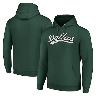 Men's Starter Dallas Stars Tailsweep Fleece Tri-Blend Pullover Hoodie