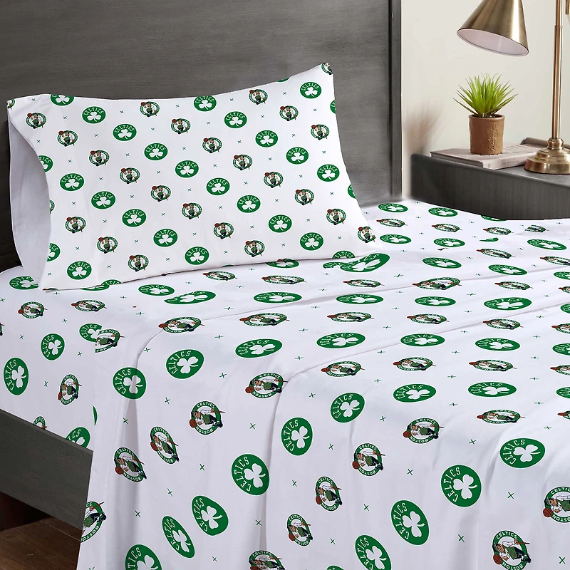 Pegasus Boston Celtics Three-Piece Twin Sheet Set