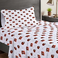 Pegasus Cincinnati Bengals Three-Piece Twin Sheet Set