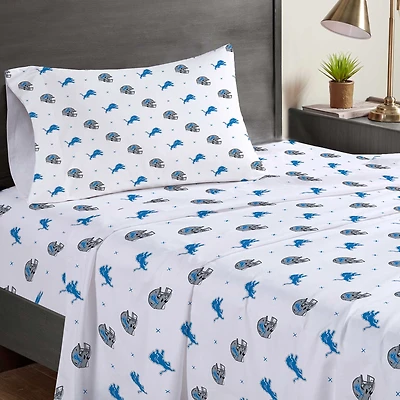 Pegasus Detroit Lions Three-Piece Twin Sheet Set