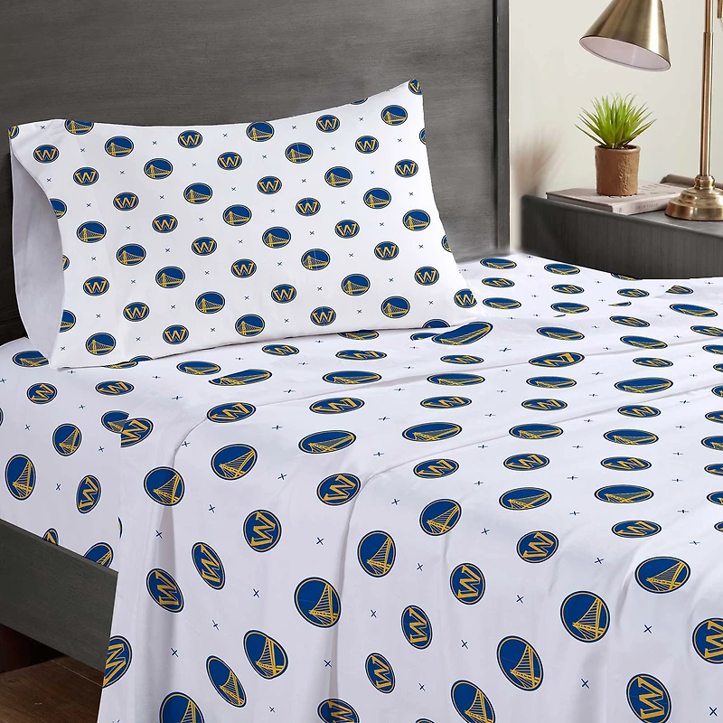 Pegasus Golden State Warriors Three-Piece Twin Sheet Set
