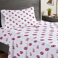 Pegasus Oklahoma Sooners Three-Piece Twin Sheet Set