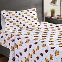Pegasus Washington Commanders Three-Piece Twin Sheet Set