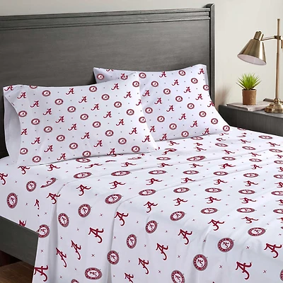 Pegasus Alabama Crimson Tide Four-Piece Queen Sheet Set