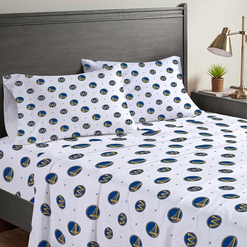 Pegasus Golden State Warriors Four-Piece Queen Sheet Set