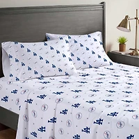 Pegasus Los Angeles Dodgers Four-Piece Queen Sheet Set