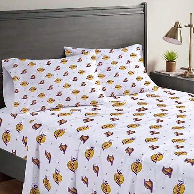 Pegasus Los Angeles Lakers Four-Piece Full Sheet Set