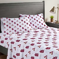 Pegasus St. Louis Cardinals Four-Piece Full Sheet Set
