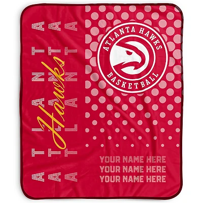 Pegasus Atlanta Hawks 50" x 60" Dots Personalized Fleece Blanket