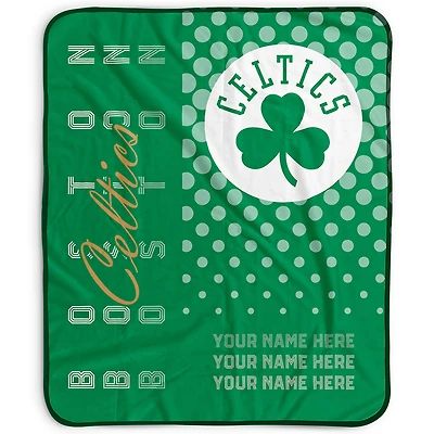 Pegasus Boston Celtics 50" x 60" Dots Personalized Fleece Blanket