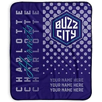 Pegasus Charlotte Hornets 50" x 60" Dots Personalized Fleece Blanket