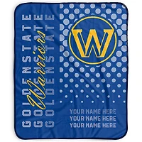 Pegasus Golden State Warriors 50" x 60" Dots Personalized Fleece Blanket