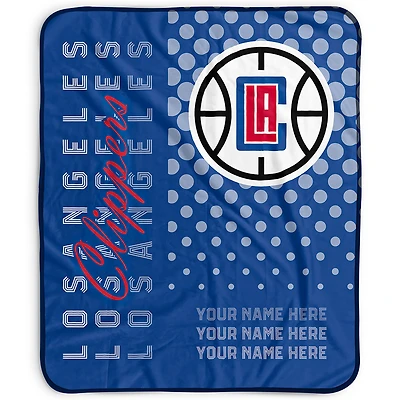 Pegasus LA Clippers 50" x 60" Dots Personalized Fleece Blanket