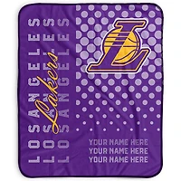 Pegasus Los Angeles Lakers 50" x 60" Dots Personalized Fleece Blanket