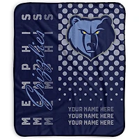 Pegasus Memphis Grizzlies 50" x 60" Dots Personalized Fleece Blanket