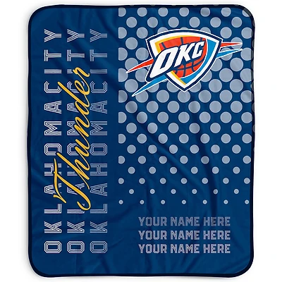 Pegasus Oklahoma City Thunder 50" x 60" Dots Personalized Fleece Blanket