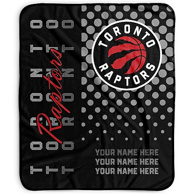 Pegasus Toronto Raptors 50" x 60" Dots Personalized Fleece Blanket