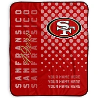 Pegasus San Francisco 49ers 50" x 60" Dots Personalized Fleece Blanket