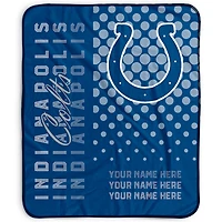 Pegasus Indianapolis Colts 50" x 60" Dots Personalized Fleece Blanket