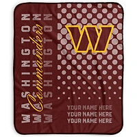 Pegasus Washington Commanders 50" x 60" Dots Personalized Fleece Blanket