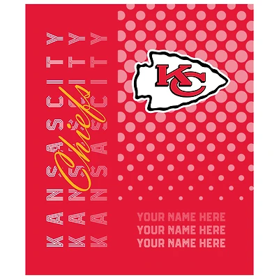 Pegasus Kansas City Chiefs 50" x 60" Dots Personalized Fleece Blanket