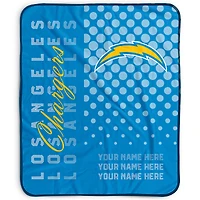 Pegasus Los Angeles Chargers 50" x 60" Dots Personalized Fleece Blanket
