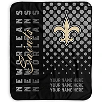 Pegasus New Orleans Saints 50" x 60" Dots Personalized Fleece Blanket