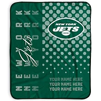 Pegasus New York Jets 50" x 60" Dots Personalized Fleece Blanket