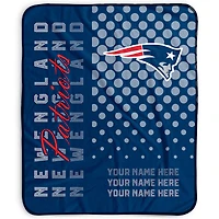 Pegasus New England Patriots 50" x 60" Dots Personalized Fleece Blanket