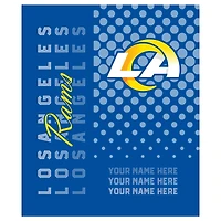 Pegasus Los Angeles Rams 50" x 60" Dots Personalized Fleece Blanket