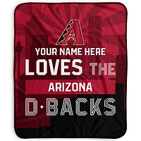 Pegasus Arizona Diamondbacks 50" x 60" City Skyline Personalized Fleece Blanket