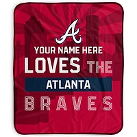 Pegasus Atlanta Braves 50" x 60" City Skyline Personalized Fleece Blanket