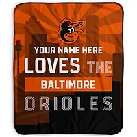 Pegasus Baltimore Orioles 50" x 60" City Skyline Personalized Fleece Blanket