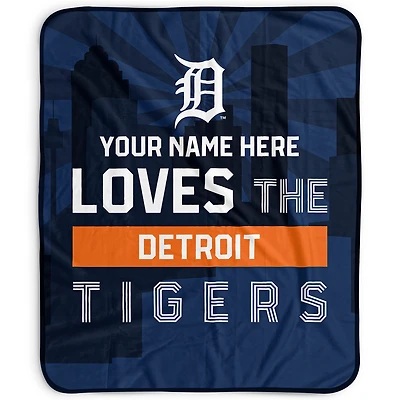 Pegasus Detroit Tigers 50" x 60" City Skyline Personalized Fleece Blanket