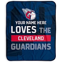 Pegasus Cleveland Guardians 50" x 60" City Skyline Personalized Fleece Blanket