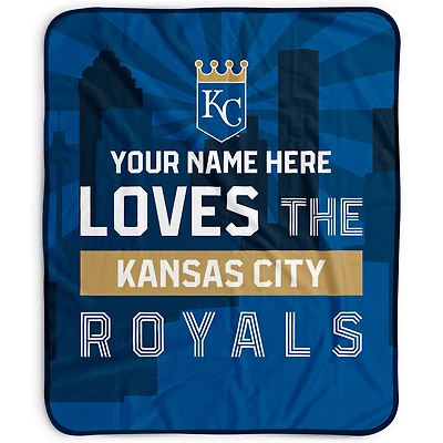 Pegasus Kansas City Royals 50" x 60" City Skyline Personalized Fleece Blanket