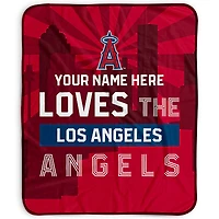 Pegasus Los Angeles Angels 50" x 60" City Skyline Personalized Fleece Blanket