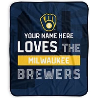 Pegasus Milwaukee Brewers 50" x 60" City Skyline Personalized Fleece Blanket